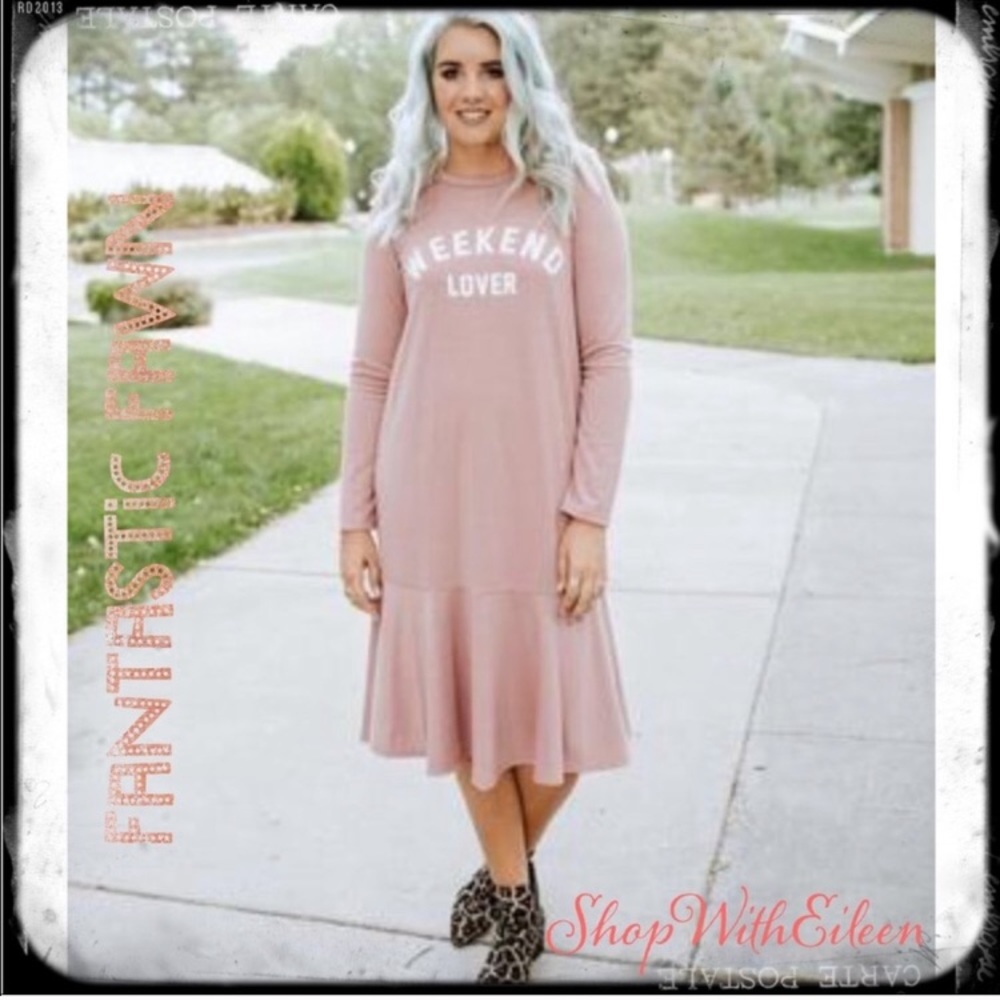 Fantastic Fawn Weekend Lover Mauve Blush Dress NWT